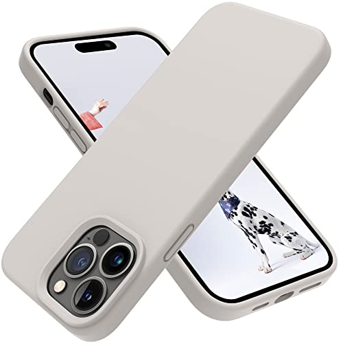 OTOFLY Entworfen für iPhone 14 Pro Hülle, Silikon Stoßfest Slim Dünn Handyhülle für iPhone 14 Pro 6,1 Zoll (Stein) von OTOFLY