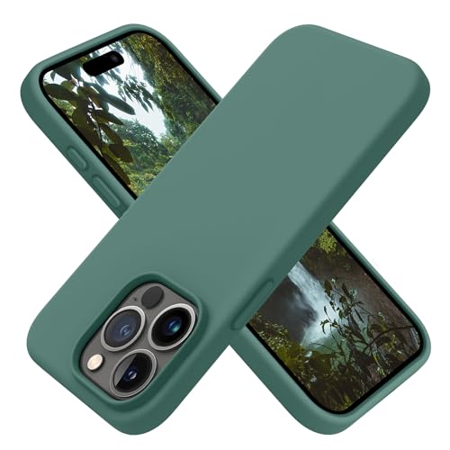 OTOFLY Schutzhülle für iPhone 15 Pro, militärischer Schutz, stoßfestes Silikon, Anti-Fingerabdruck & Anti-Rutsch, Handyhülle für iPhone 15 Pro, Kieferngrün OTOFLY Schutzhülle für iPhone 15 Pro, militärischer Schutz, stoßfestes Silikon, Anti-Fingerabdruck & Anti-Rutsch, Handyhülle für iPhone 15 Pro, Kieferngrün von OTOFLY