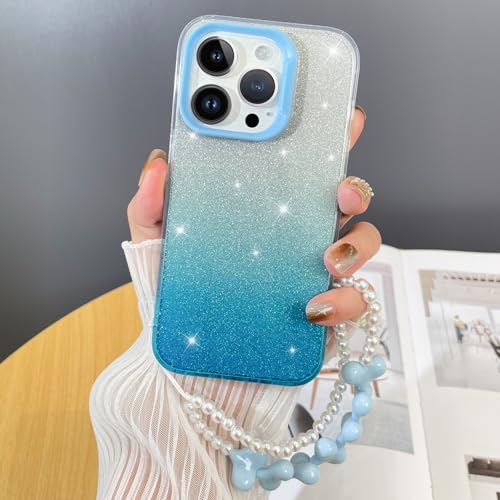 OTOFLYSTY Glitzer Handykette Hülle für iPhone 14 Pro Hülle mit Band Abnehmbar Necklace Farbe des Farbverlaufs Schutzhülle kameraschutz Mode Handyhülle zum Kordel Case Geschenke Mädchen-Blau OTOFLYSTY Glitzer Handykette Hülle für iPhone 14 Pro Hülle mit Band Abnehmbar Necklace Farbe des Farbverlaufs Schutzhülle kameraschutz Mode Handyhülle zum Kordel Case Geschenke Mädchen-Blau von OTOFLYSTY