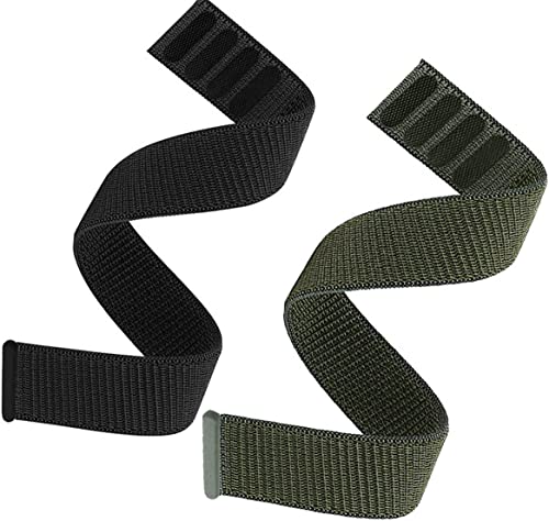 OTOPO 22mm Loop Nylon Armband für Fenix 6/Fenix 5/Fenix 7/ EPIX 2, Ultraleichtes Schnell Trocknen Schleife Waschbar Uhrenarmband für Garmin Forerunner 955 - Schwarz+Grün OTOPO 22mm Loop Nylon Armband für Fenix 6/Fenix 5/Fenix 7/ EPIX 2, Ultraleichtes Schnell Trocknen Schleife Waschbar Uhrenarmband für Garmin Forerunner 955 - Schwarz+Grün von OTOPO