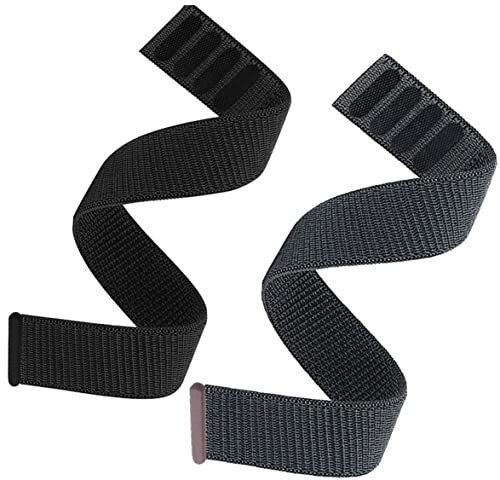 OTOPO 26mm Loop Nylon Armband für Fenix 6X/Fenix 5X/Fenix 7X, Ultraleichtes Schnell Trocknen Schleife Waschbar Uhrenarmband für Garmin Fenix 6X Pro/Sapphire/3X,Enduro,Tactix Delta Schwarz Grau von OTOPO