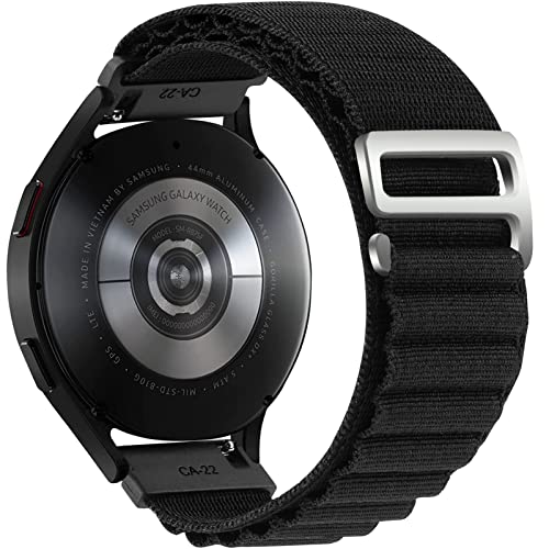 OTOPO Alpine Loop Kompatibel mit Galaxy Watch 4/5 Armband 40mm 44mm,Watch 4 Classic/5 Pro Armband Männer Frauen,Textil Loop Titan G-Haken Nylon Sport Armband for Galaxy Watch Active 2 Herren Damen von OTOPO