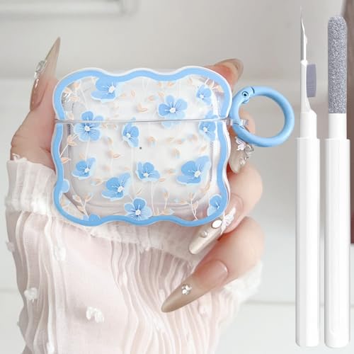 Schutzhülle für Apple iPod 3. Generation, niedliches Blumendesign, weiches TPU, stoßfest, Kawaii-Airpods-Hülle mit Reinigungsset und Schlüsselanhänger, für Mädchen und Frauen Schutzhülle für Apple iPod 3. Generation, niedliches Blumendesign, weiches TPU, stoßfest, Kawaii-Airpods-Hülle mit Reinigungsset und Schlüsselanhänger, für Mädchen und Frauen von OTOPO