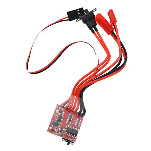 1 Stück RC Auto/Boot ESC 20A Gebürsteter Elektronischer Geschwindigkeitsregler mit Bremse ESC Windenschalter Controller für Ferngesteuerte Modelle von OTOTEC