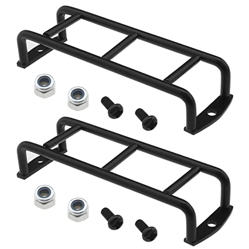 2 STÜCKE Modellauto Leiter Metall Simulation Mini Treppe Kompatibel mit Ford Bronco TRX4 90046 90047 KM2 RC Crawler Karosserie Dekoration Zubehör Schwarz 2 STÜCKE Modellauto Leiter Metall Simulation Mini Treppe Kompatibel mit Ford Bronco TRX4 90046 90047 KM2 RC Crawler Karosserie Dekoration Zubehör Schwarz von OTOTEC