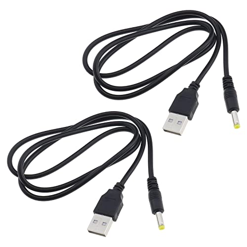 2 Stück Ladekabel Netzkabel Ersatz Kompatibel mit Sony PSP 1000 2000 3000 Serie Passend für Recorder Notebook LED Streifen Kamera von OTOTEC