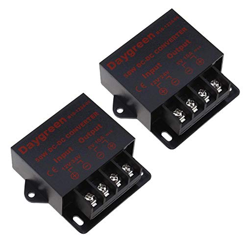 OTOTEC 2 x DC Spannungsregler Buck Converter 12V/24V auf 5V DC 10A 50W Reduziermodul Umwandlungsmodule für Automobil-LED-Displays OTOTEC 2 x DC Spannungsregler Buck Converter 12V/24V auf 5V DC 10A 50W Reduziermodul Umwandlungsmodule für Automobil-LED-Displays von OTOTEC