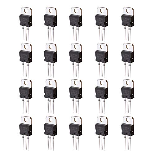 20 Stück 5V 1,5A 3-Polige Spannungsregler TO-220 Transistor Positive Lineare L7805CV L7805C LM7805 7805 von OTOTEC