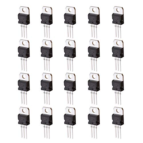 20 Stück 5V 1,5A 3-Polige Spannungsregler TO-220 Transistor Positive Lineare L7805CV L7805C LM7805 7805 von OTOTEC