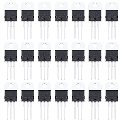 30 Stück TIP122 NPN Leistungstransistor 5A Transistor Triode Epitaxial Leistungstransistor 100V Darlington Transistoren Elektronisches Zubehör von OTOTEC