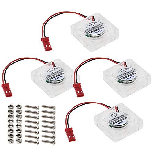 OTOTEC 4 x DC 5 V 0,25 A Kühler Lüfter 30 x 30 mm LED Blaulicht Bürstenloser CPU-Heizkühler 2-poliger Anschluss kompatibel mit Raspberry Pi 4 mit Schrauben OTOTEC 4 x DC 5 V 0,25 A Kühler Lüfter 30 x 30 mm LED Blaulicht Bürstenloser CPU-Heizkühler 2-poliger Anschluss kompatibel mit Raspberry Pi 4 mit Schrauben von OTOTEC