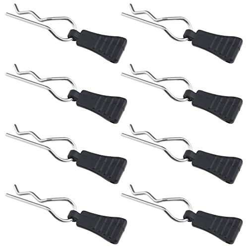 8 STÜCKE RC Karosserieklammern Gebogene Springy R Pins für 1/8 1/10 1/12 RC Auto Sichere Shell Pin & Montagehalterung Set RC Modell Befestigungsklammer Zubehör Schwarz 8 STÜCKE RC Karosserieklammern Gebogene Springy R Pins für 1/8 1/10 1/12 RC Auto Sichere Shell Pin & Montagehalterung Set RC Modell Befestigungsklammer Zubehör Schwarz von OTOTEC