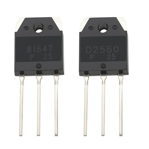 OTOTEC 2 PCs 2SB1647 2SD2560 NPN Transistor Schaltverstärker Niedrigleistungstransistor Elektronisches Projekt Mikrowellen-Kommunikationsschaltung 150V/40A von OTOTEC