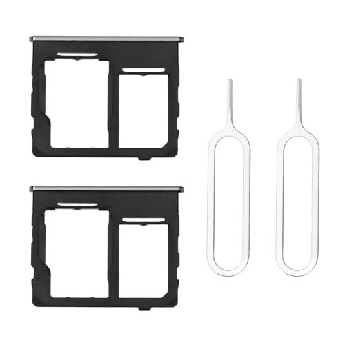 OTOTEC 2 Sets Dual SIM Card Slot Tray Holder Micro SD Card Holder Ersatz mit SIM Pin Kompatibel mit Samsung Galaxy A32 5G 2021, Schwarz OTOTEC 2 Sets Dual SIM Card Slot Tray Holder Micro SD Card Holder Ersatz mit SIM Pin Kompatibel mit Samsung Galaxy A32 5G 2021, Schwarz von OTOTEC