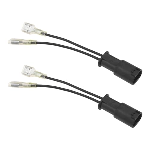 OTOTEC 2 Stück Auto-Lautsprecherkabel-Adapter Autohupen-Spezialstecker Kompatibel mit BMW Hupenkabelbaum Pigtail-Buchse Autohupen-Stecker Kabelbäume Schwarz von OTOTEC