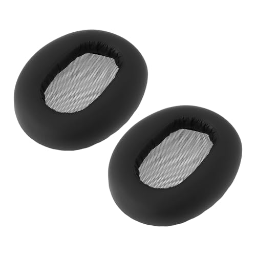 OTOTEC 2 Stück Ersatz-Ohrpolster aus Proteinleder Hochdichter Schaumstoff Kompatibel mit Sony MDR1AM2 MDR-1AM2/B Kopfhörern 98 X 77,5 X 20 Mm Schwarz von OTOTEC
