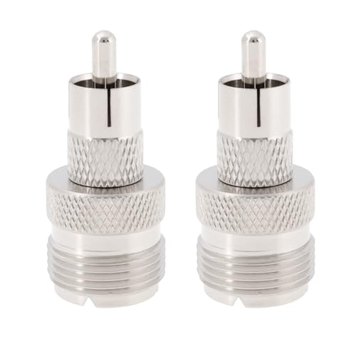 OTOTEC 2 Stück UHF SO239 Buchse auf Cinch-Stecker Koaxialkabelanschluss Koaxialadapter Kompatibel mit Heathkit Ham Radios OTOTEC 2 Stück UHF SO239 Buchse auf Cinch-Stecker Koaxialkabelanschluss Koaxialadapter Kompatibel mit Heathkit Ham Radios von OTOTEC