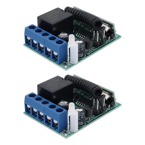 OTOTEC 2Pcs 433 MHz Empfänger Controller Remote Access Signal Verstärker 12V 10A für Anti-Diebstahl Alarm Fernbedienung Türschloss OTOTEC 2Pcs 433 MHz Empfänger Controller Remote Access Signal Verstärker 12V 10A für Anti-Diebstahl Alarm Fernbedienung Türschloss von OTOTEC