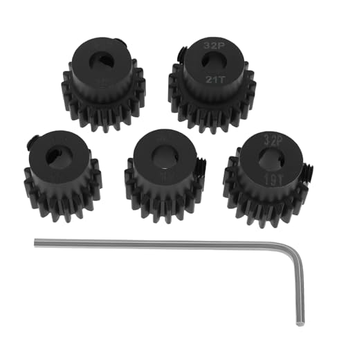 OTOTEC 5 Stück 32P Schwarzstahl Metall 5mm Ritzelmotor-Getriebesätze 17T 18T 19T 20T 21T Kompatibel mit Arrma Traxxass Axial HSP Redcat Losi 1/8 1/10 Maßstab RC Auto LKW Buggy OTOTEC 5 Stück 32P Schwarzstahl Metall 5mm Ritzelmotor-Getriebesätze 17T 18T 19T 20T 21T Kompatibel mit Arrma Traxxass Axial HSP Redcat Losi 1/8 1/10 Maßstab RC Auto LKW Buggy von OTOTEC