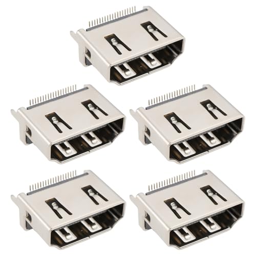 OTOTEC 5 Stück HDMI-Buchse 19-polig 180 Grad High-Definition-Buchse Buchsenkopf Länge 10,5 Mm Geeignet für Computer Mobiltelefone MP3-Player OTOTEC 5 Stück HDMI-Buchse 19-polig 180 Grad High-Definition-Buchse Buchsenkopf Länge 10,5 Mm Geeignet für Computer Mobiltelefone MP3-Player von OTOTEC
