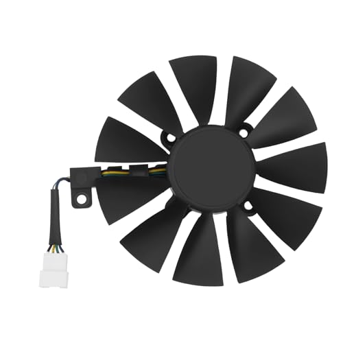 OTOTEC Grafikkarten-Kühlerlüfter PLD09210S12HH Grafikkarten-Kühlerlüfter Kompatibel mit ASUS Strix R9 390X 390 RX480 GTX 980Ti 1060 1070 1080 Grafikkarte 12 V/0,4 A von OTOTEC