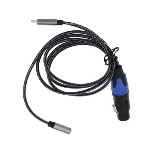 OTOTEC USB-C-auf-XLR-Buchse + 3,5-mm-(1/8)-Buchse Stereo-Ausgang Adapter-Audiokabel für Smartphone Tablet Laptop (1 M) von OTOTEC