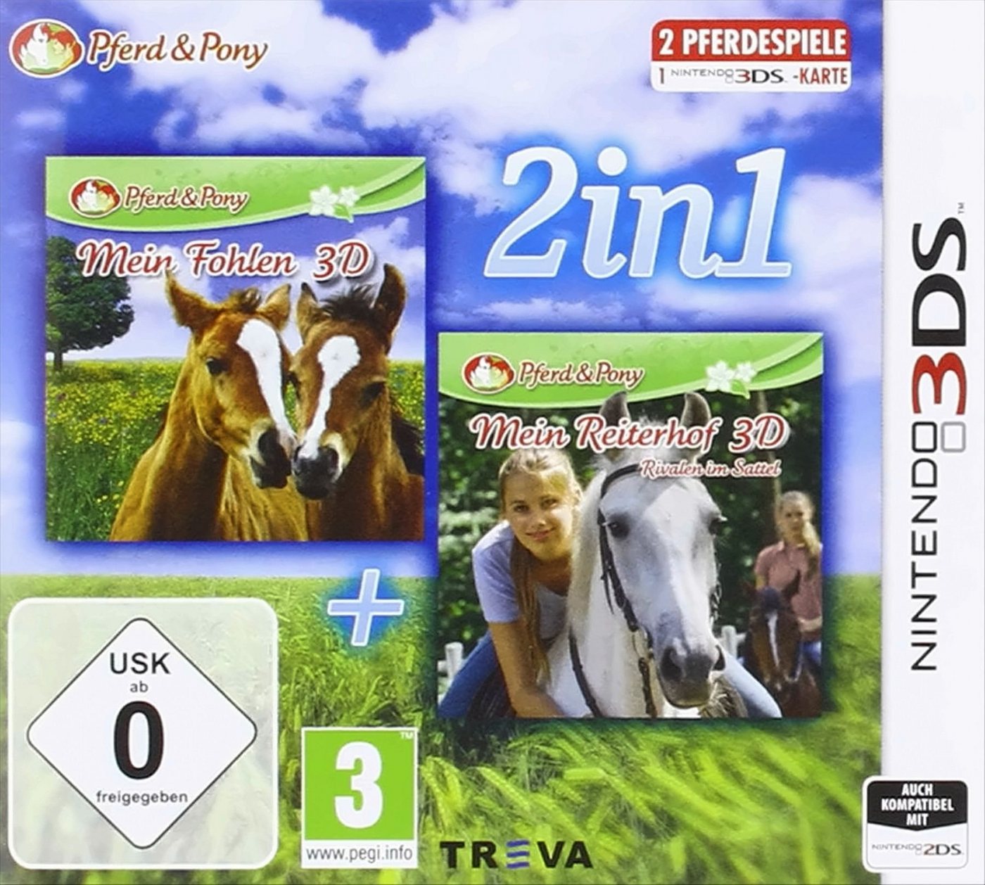 2 in 1: Mein Fohlen 3D + Mein Reiterhof 3D Rivalen Nintendo 3DS von OTTO