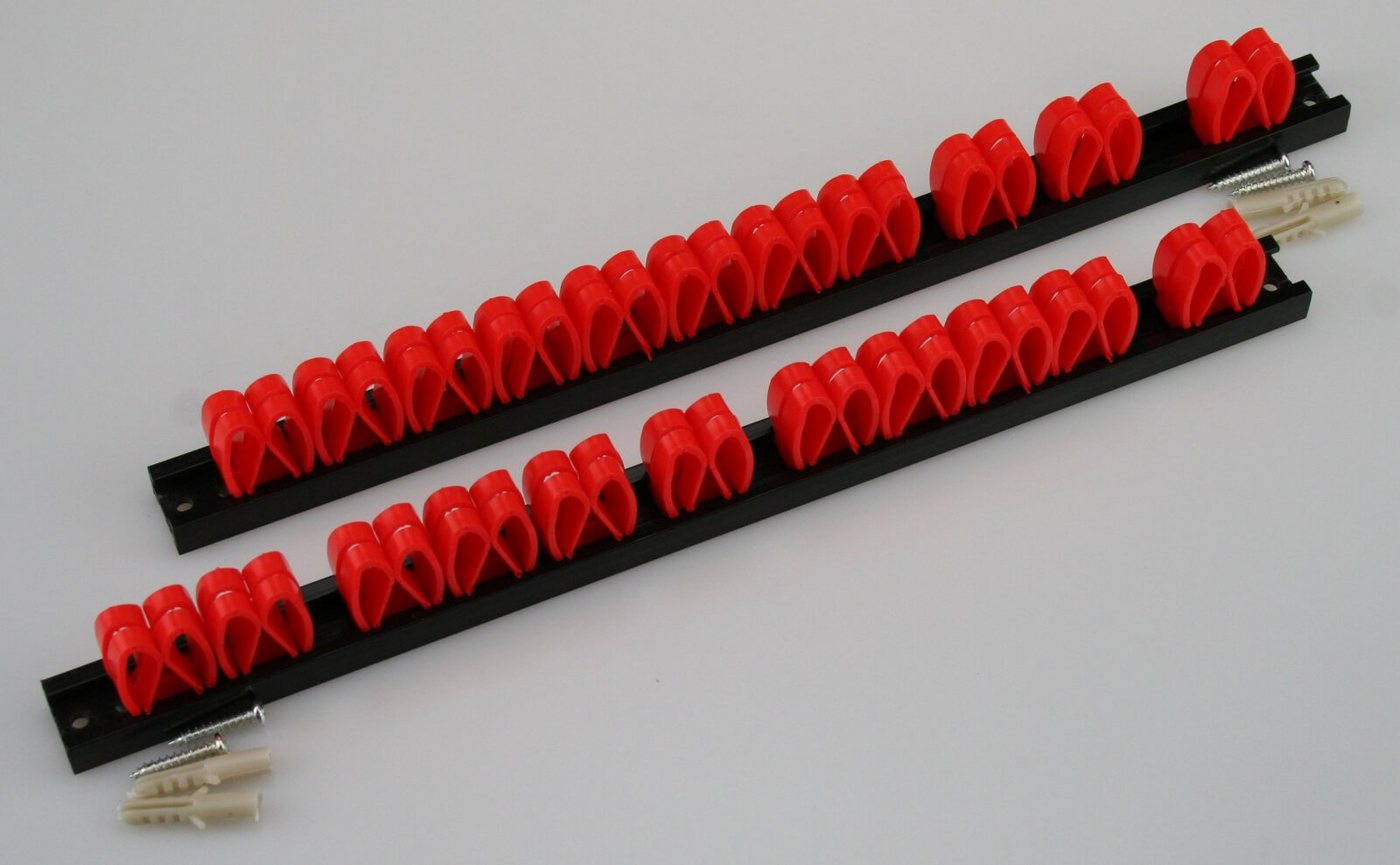 Easy Work 2er Set Werkzeug Wandleiste Werkzeugleiste Gerätehalter 2x 30cm Wandhalterung Easy Work 2er Set Werkzeug Wandleiste Werkzeugleiste Gerätehalter 2x 30cm Wandhalterung von Easy Work