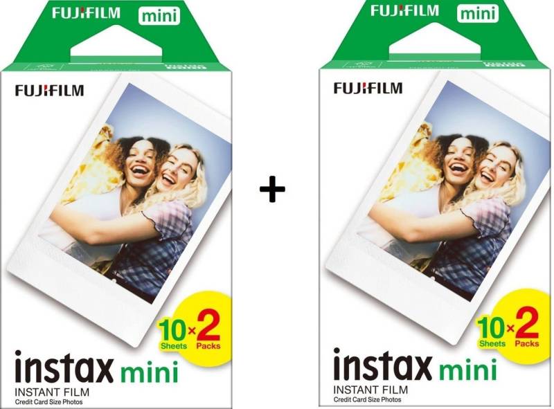 Fujitsu 2x Fuji Instax Mini Film Doppelpack Sofortbildkamera (insgesamt 40 Filme) von Fujitsu