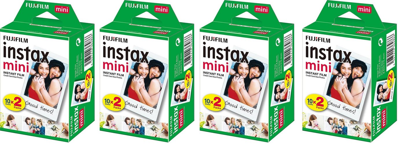 4 Stück Fujifilm Instax Mini Instant Film Doppelpack - 80 Aufnahmen Sofortbildkamera von OTTO