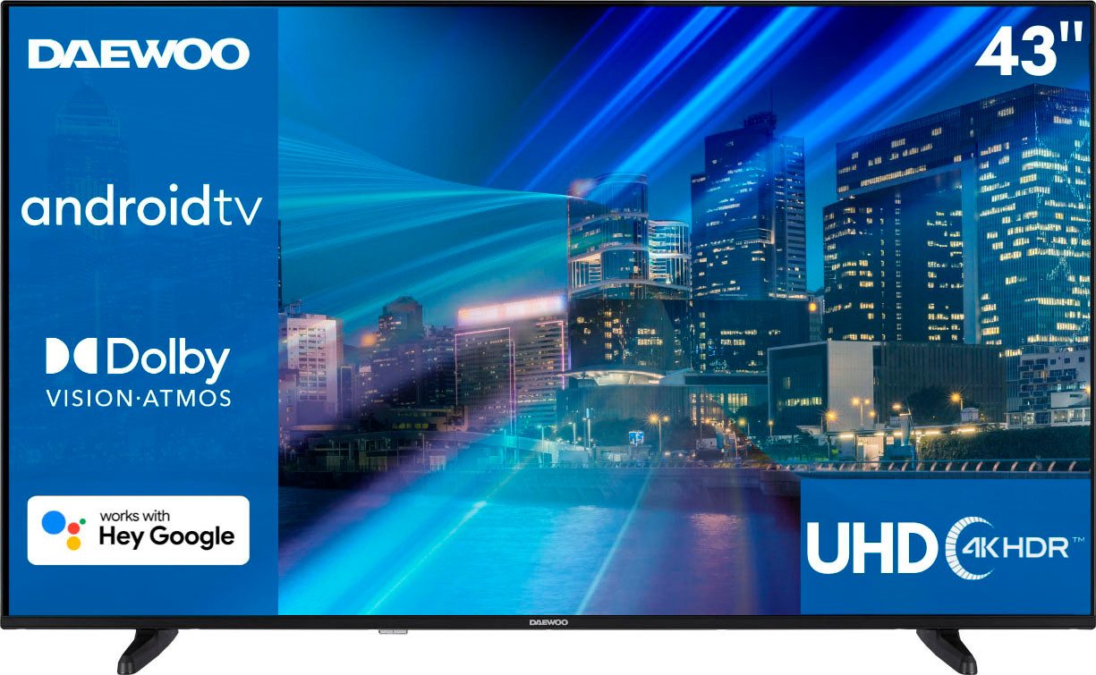 Daewoo 43DM72UAD DLED-Fernseher (108 cm/43 Zoll, 4K Ultra HD, Android TV, Smart-TV) von Daewoo