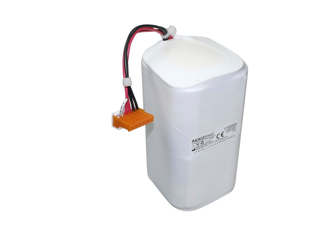 AccuCell Blei Gel Akku passend für Physio Control Defibrillator Lifepak 9, 9P Akku 2500 mAh (6,0 V) von AccuCell
