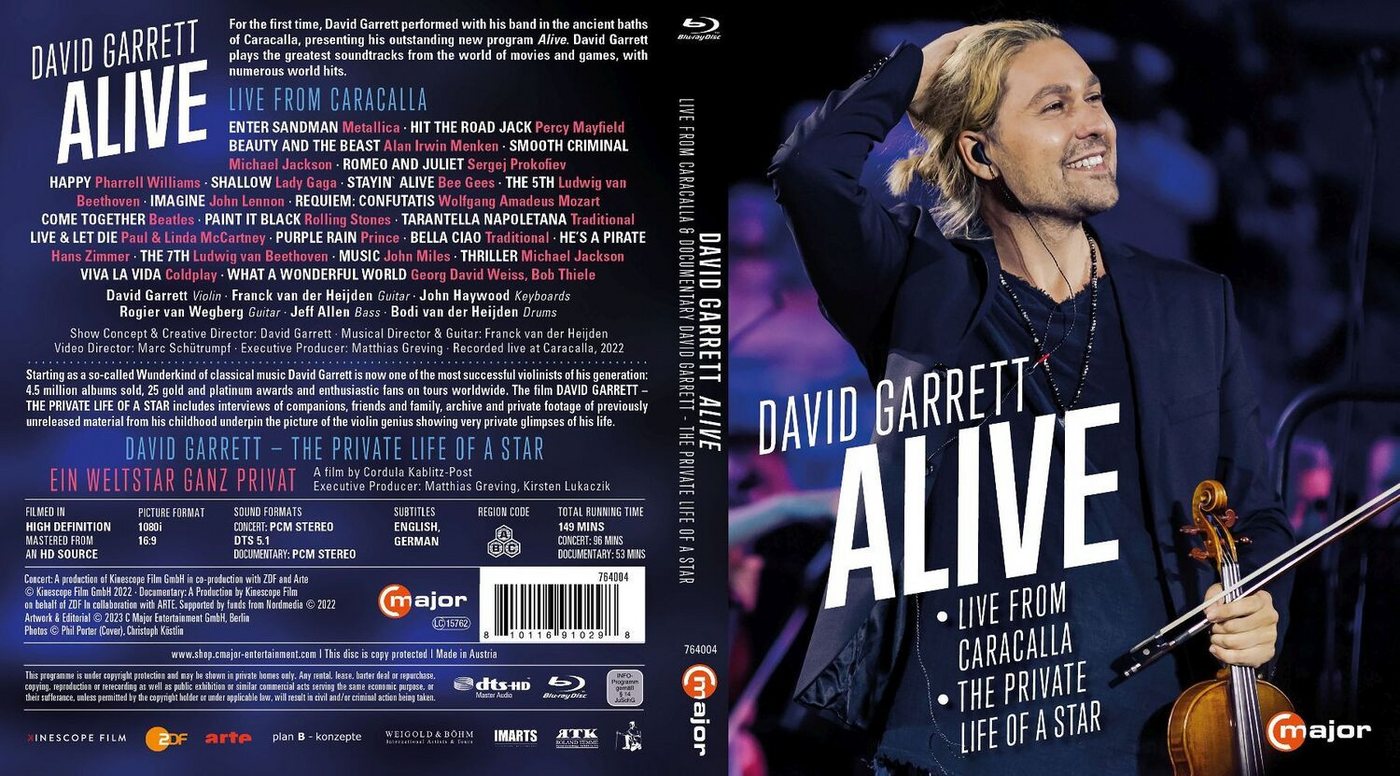 Blu-ray David Garrett: Alive Blu-ray David Garrett: Alive von OTTO