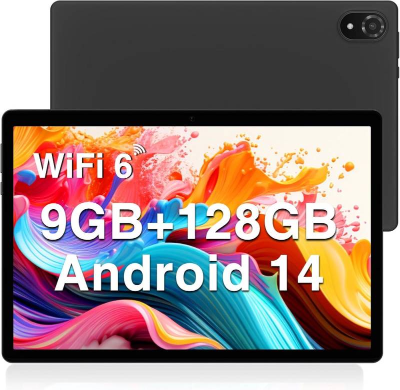 DOOGEE 9 GB RAM WIFI 6 BT 5.0 5060mAh Tablet (10", 128 GB, Android 14, Schnelles Gerät mit großem Speicher und brillanter Anzeige) von DOOGEE