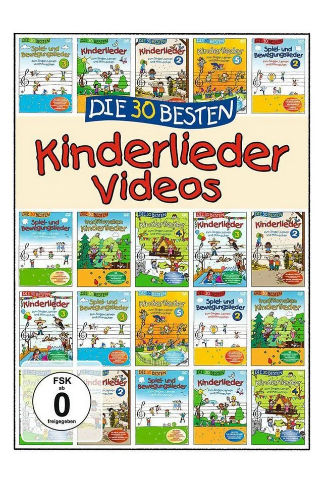 DVD Die 30 besten Kinderlieder Videos DVD Die 30 besten Kinderlieder Videos von OTTO