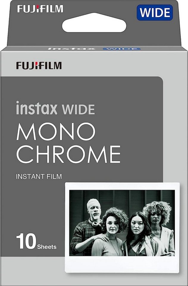 FUJIFILM instax WIDE 10 Filme Monochrome Fotos Sofortbildfilme Sofortbildkamera von OTTO