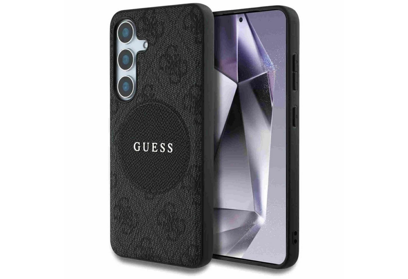 Guess Smartphone-Hülle Guess Samsung Galaxy S25 Plus 4G Round Patch Classic Logo MagSafe Guess Smartphone-Hülle Guess Samsung Galaxy S25 Plus 4G Round Patch Classic Logo MagSafe von Guess