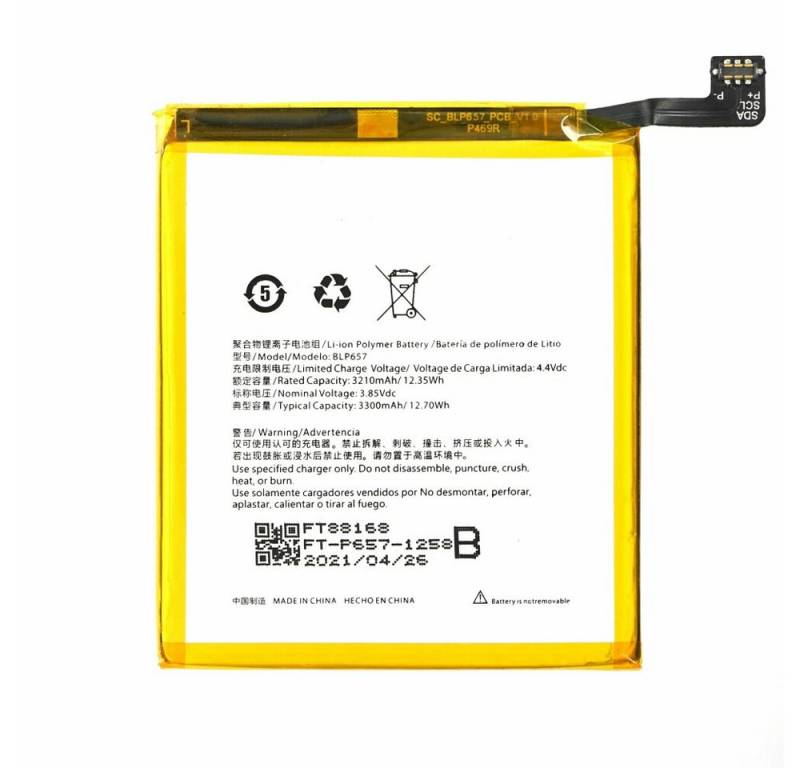 BLP657 Akku für OnePlus 6 Batterie Ersatzakku 3300mAh wie Original Handy-Akku (1 St) von OTTO