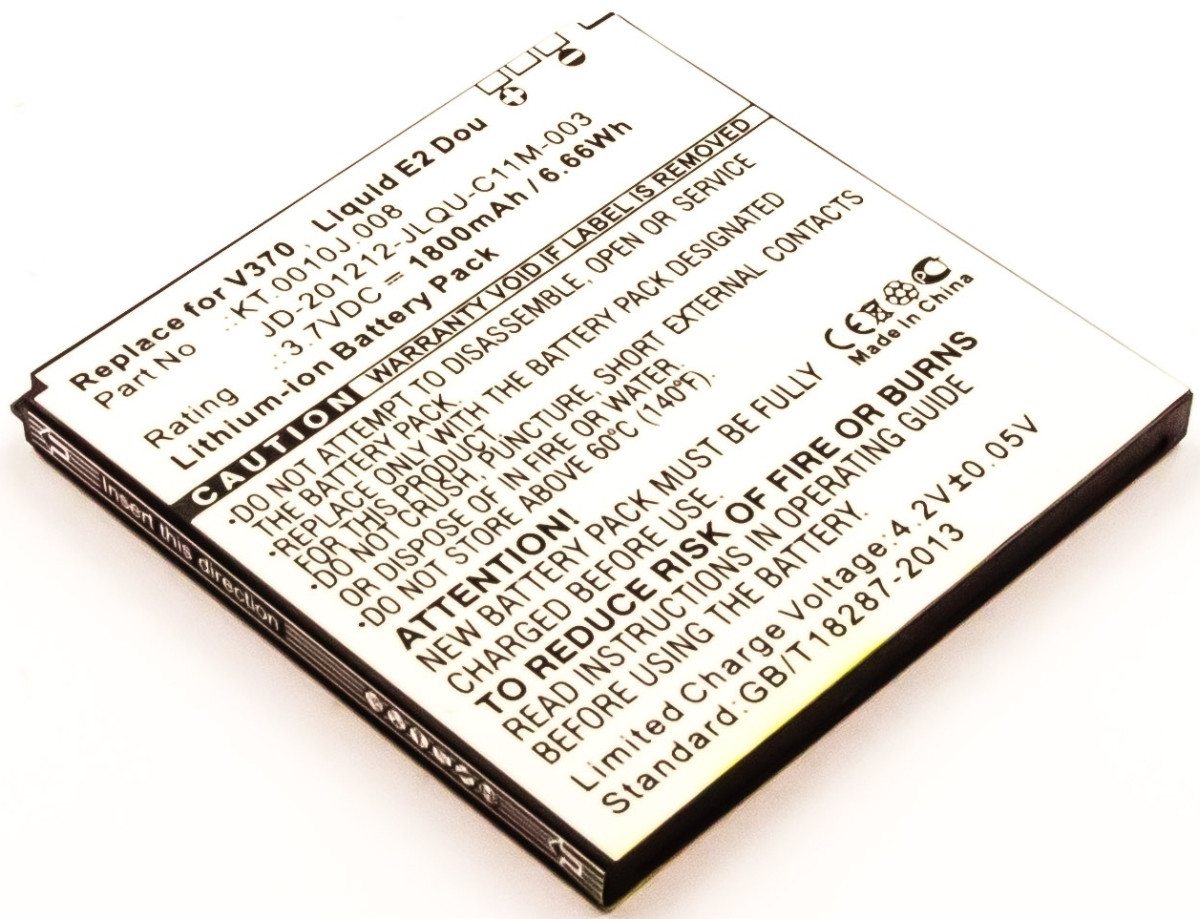 AGI Akku für Acer Liquid E2 Duo Li-Ion 3,7 Volt 1800 mAh schwarz Handy-Akku 1800 mAh (3.7 V) von AGI