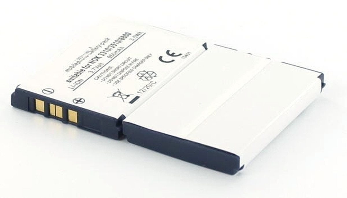 AGI Akku für Nokia 3310 Li-Ion 3,7 Volt 900 mAh weiß Handy-Akku 900 mAh (3.7 V) von AGI