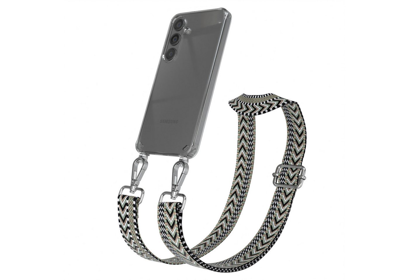 EAZY CASE Handykette Silikonhülle mit Kette für Galaxy S25 / S25 Plus 6,2 Zoll, Body Bag Riemchen Wechselband Ersatzgurt klare Hülle Silicon Case Grün EAZY CASE Handykette Silikonhülle mit Kette für Galaxy S25 / S25 Plus 6,2 Zoll, Body Bag Riemchen Wechselband Ersatzgurt klare Hülle Silicon Case Grün von EAZY CASE