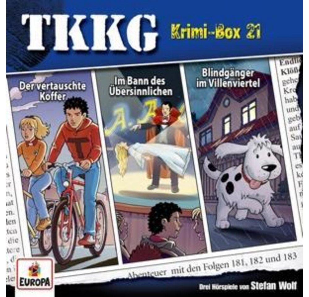 Hörspiel TKKG Krimi-Box 21 (Folgen 181, 182, 183) von OTTO