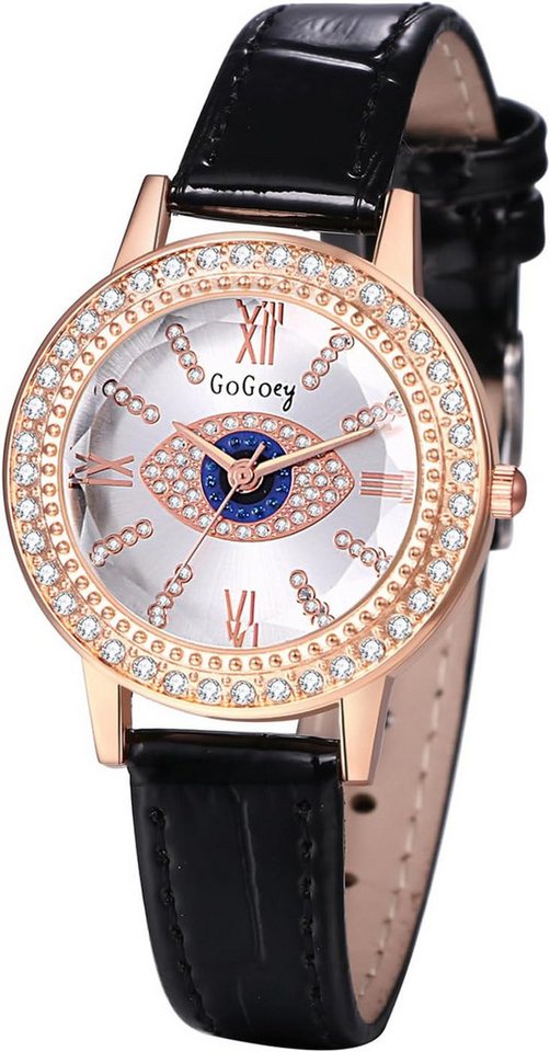 JewelryWe Präzise Quarzuhr mit Hochwertiges Quarzwerk und langlebige Batterie Watch, Einfache Zeiteinstellung durch Krone und Drehung mit modernes Design von JewelryWe