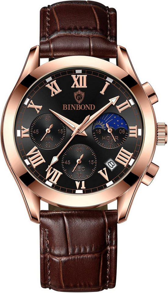 JewelryWe Präzises Quarzwerk Zuverlässige Präzise Zeitanzeige 30m wasserdichte Watch, Spritzwassergeschützt mit Bessere Lesbarkeit in dunklen Umgebungen JewelryWe Präzises Quarzwerk Zuverlässige Präzise Zeitanzeige 30m wasserdichte Watch, Spritzwassergeschützt mit Bessere Lesbarkeit in dunklen Umgebungen von JewelryWe