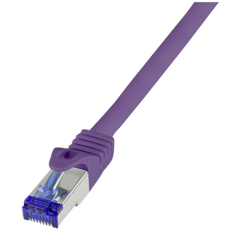 LogiLink LogiLink C6A089S RJ45 CAT 6a S/FTP 7.50 m Violett 1 St. Netzkabel, (750.00 cm) von OTTO