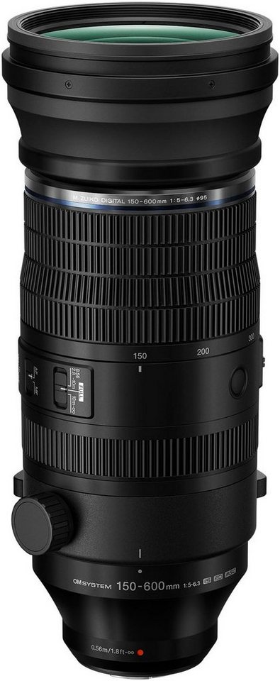 OM SYSTEM M.Zuiko Digital ED 150-600mm F5.0-6.3 IS Objektiv, (passend für Olympus & OM SYSTEM MFT Kameras) OM SYSTEM M.Zuiko Digital ED 150-600mm F5.0-6.3 IS Objektiv, (passend für Olympus & OM SYSTEM MFT Kameras) von OM SYSTEM