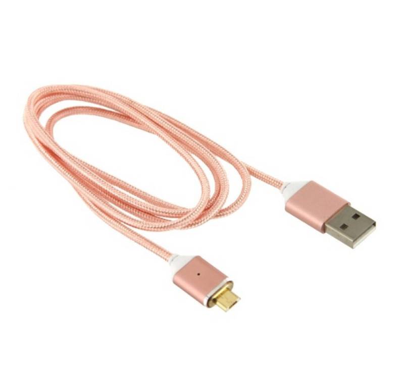 Magnetisches Micro USB Kabel rose für Schnellladegerät Smartphone-Ladegerät (USB-Kabel, 1-tlg) von OTTO