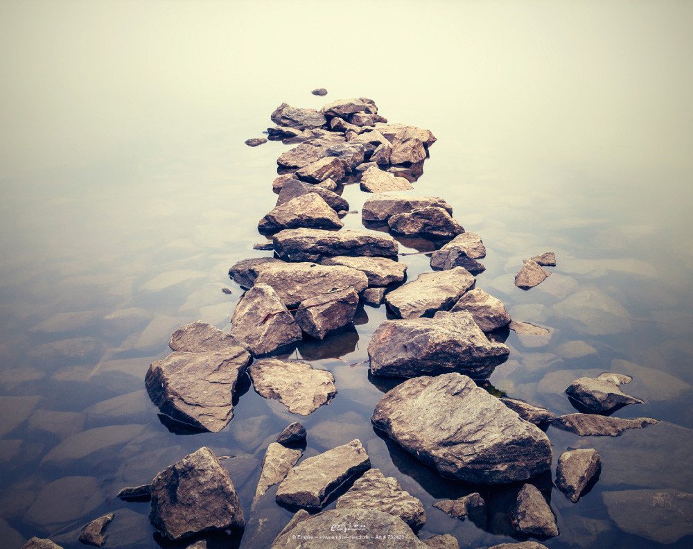 Mauspad Lakeshore Rocks - Quer - Mousepad - Mousepad von OTTO