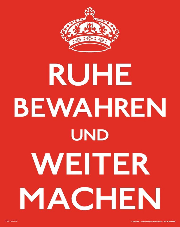 Mauspad Ruhe bewahren, Weiter machen - Mousepad - Mousepad von OTTO