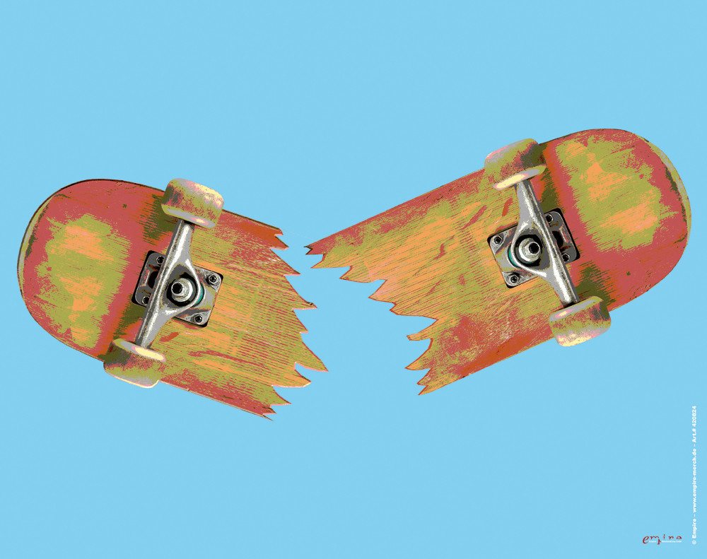 Mauspad Skateboard Broken - Mousepad - Mousepad von OTTO